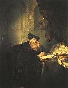 KONINCK, Salomon A Philosopher g oil painting on canvas